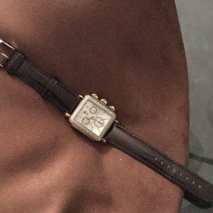 Two tone Michele Deco watch